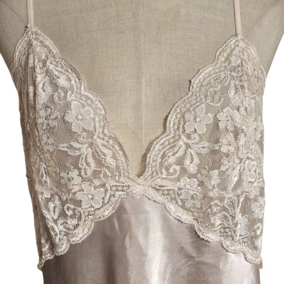 In Bloom Blush Pink Satin And Lace Slip Dress Nightie - Picture 2 of 6